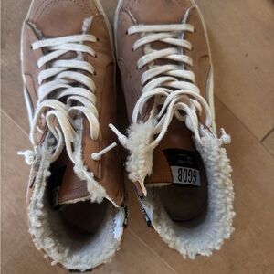 Golden Goose Slide w/authentic shearling lining & insoles